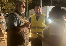 José Andrés junto al chef Luis Valls esta noche en Valencia.