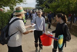 Voluntarios, este sábado.