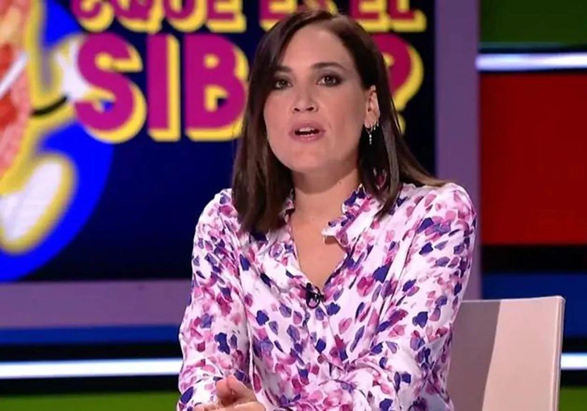 Boticaria García durante un programa de televisión.