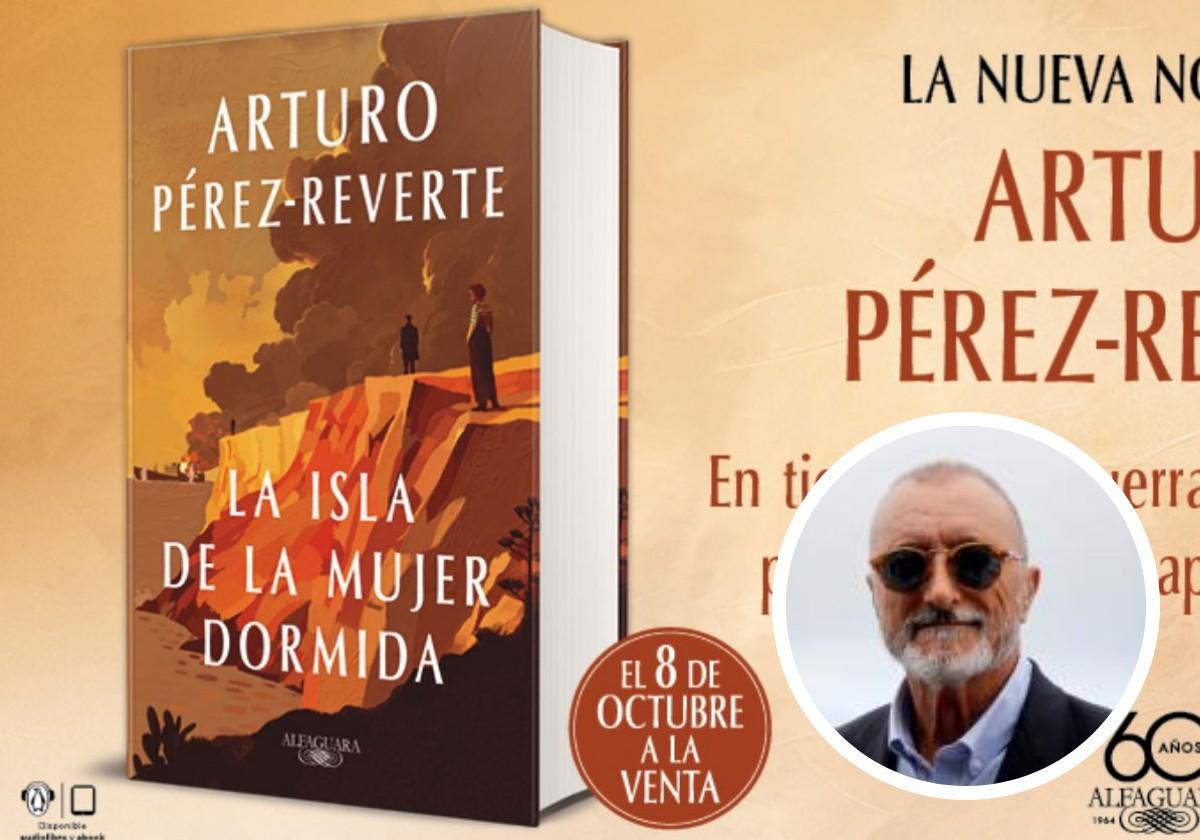 La portada de la nueva novela de Arturo Pérez Reverte: 'La isla de la mujer dormida'.