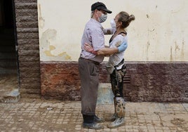 Pili y José, este martes en Parque Alcosa, en Alfafar.