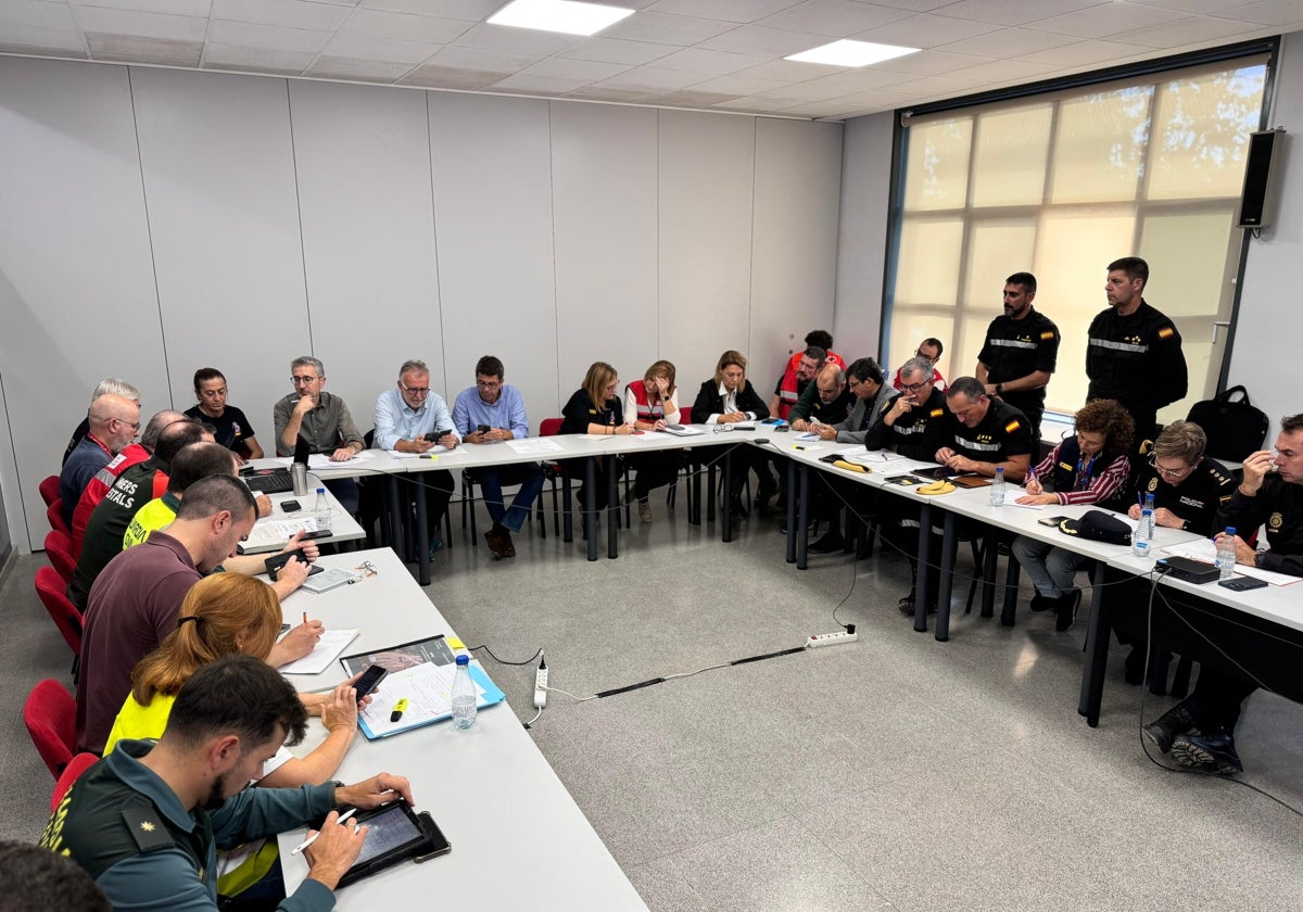 Reunión del Centro de Coordinación Operativa Integrado de Emergencias.