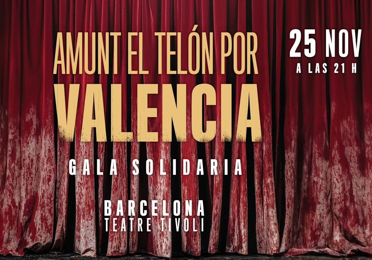 Imagen promocional de la gala que han organizada las artes escénicas el 25 de noviembre en Barcelona.