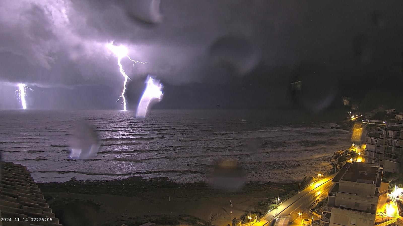 Imagen captada por una estación meteorológica.