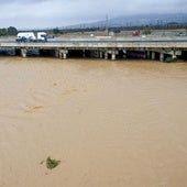 Preocupación por la crecida del río Gallego que acaba unido a la rambla del Poyo