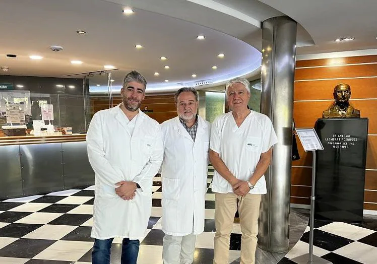 Dr. Sandiego, Dr. Peñalver and Dr. Arribas