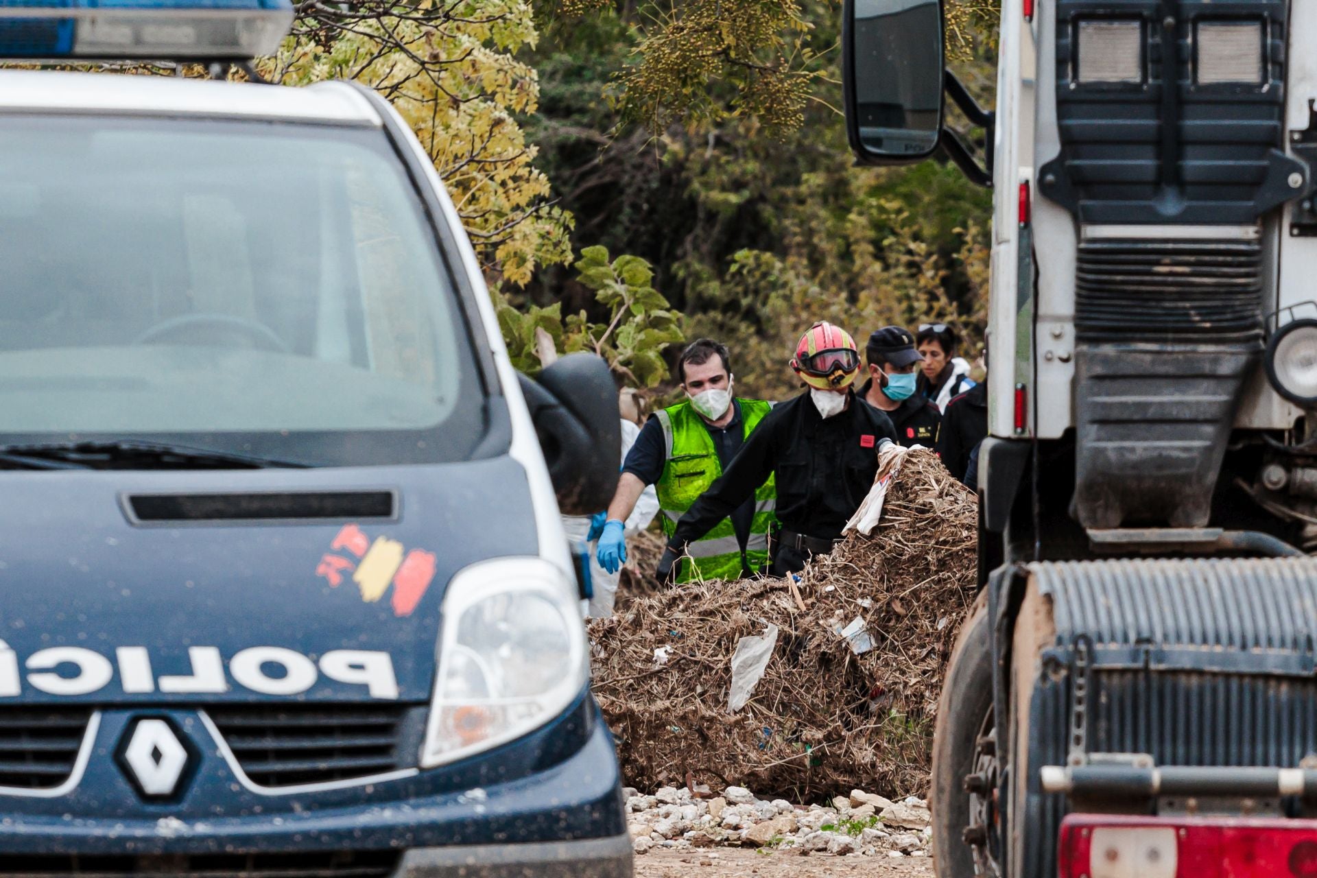 Hallan un cuerpo en un descampado de Sedaví durante los trabajos de búsqueda de desaparecidos por la DANA