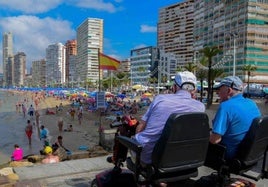 Turistas en Benidorm.