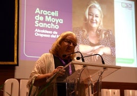 La alcaldesa de Oropesa, Araceli de Moya, en una imagen de archivo.