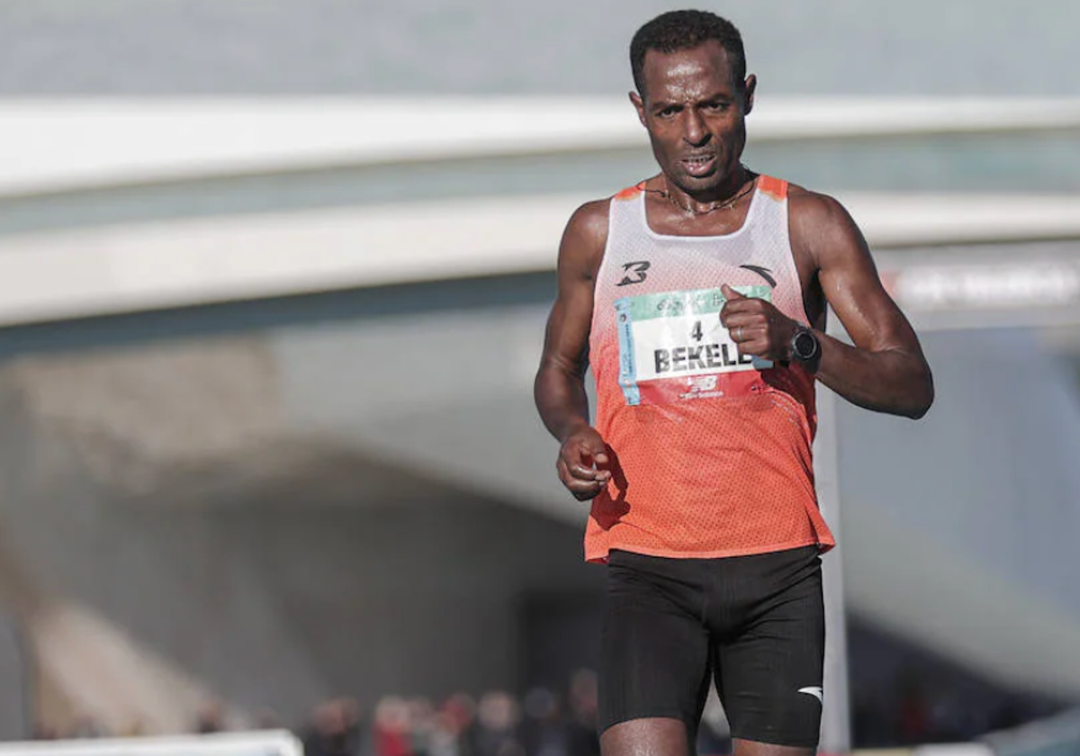 Bekele, el año pasado en Valencia.