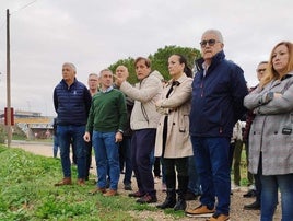 Visita al lugar de las obras.