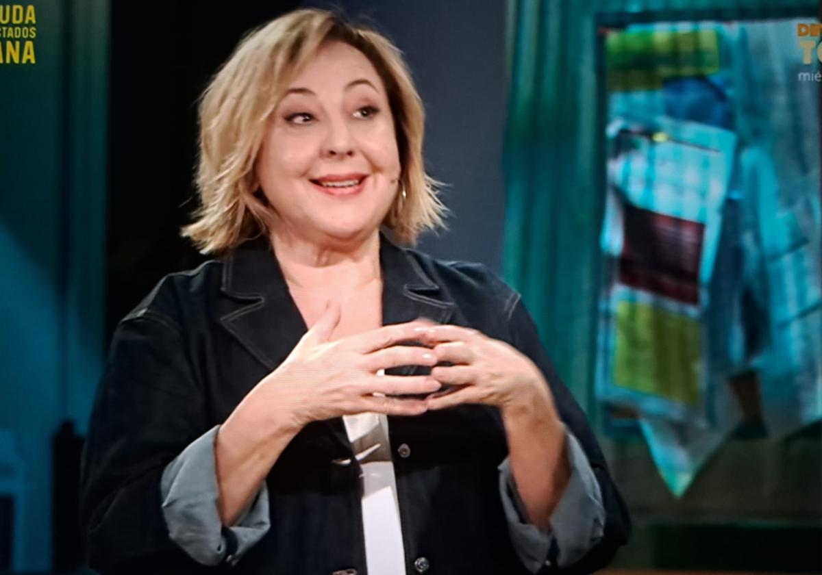 Carmen Machi durante su intervención en 'La Revuelta' este lunes,