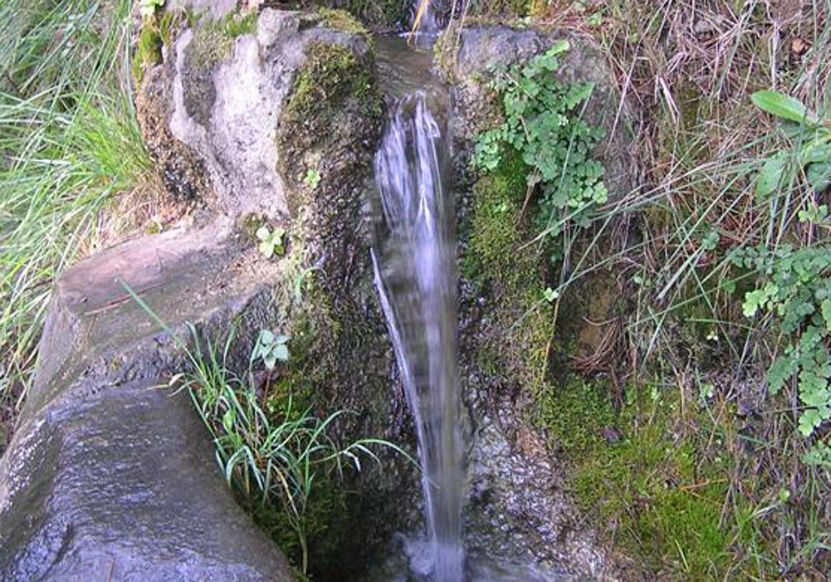 Una de las fuentes del Desert de les Palmes.