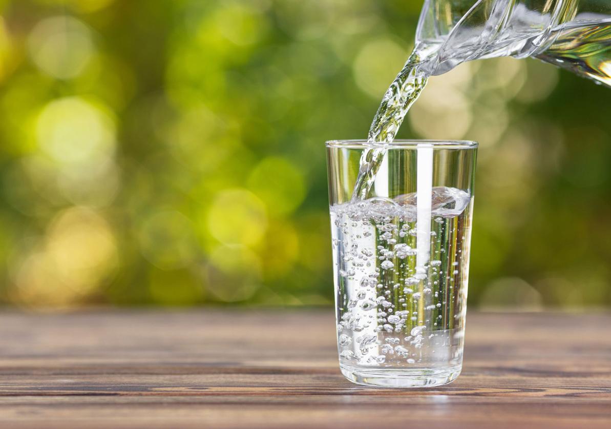 Un vaso de agua