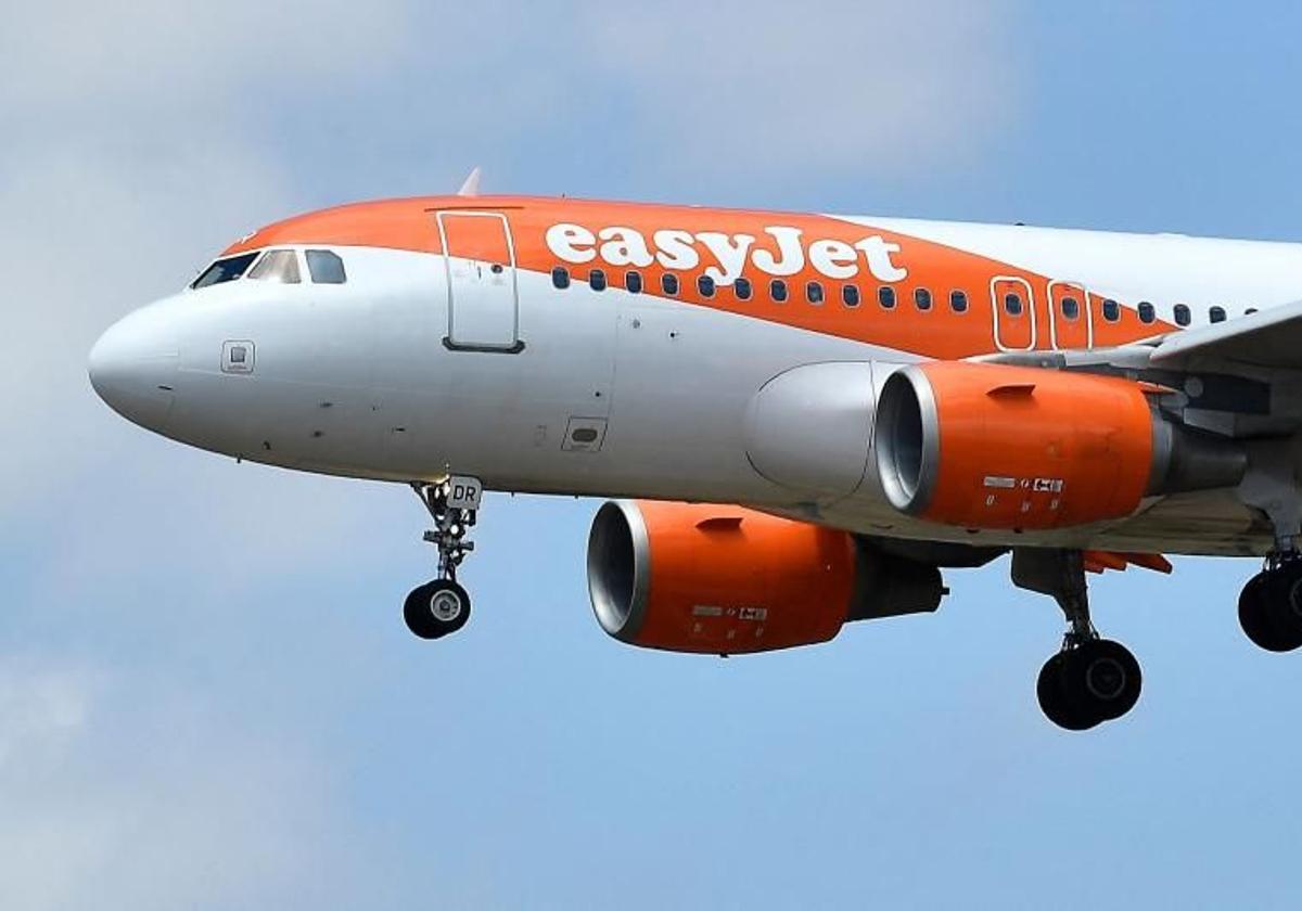 Un avión de easyJet.