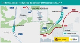 Mapa de las actuaciones del ministerio.