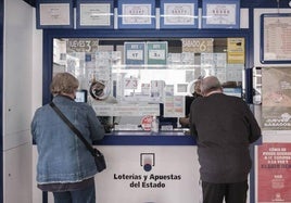 Una administración de lotería en una imagen de archivo.