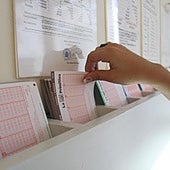 Una administración de lotería en una imagen de archivo.