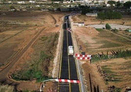 Reapertura de la carretera, este sábado.