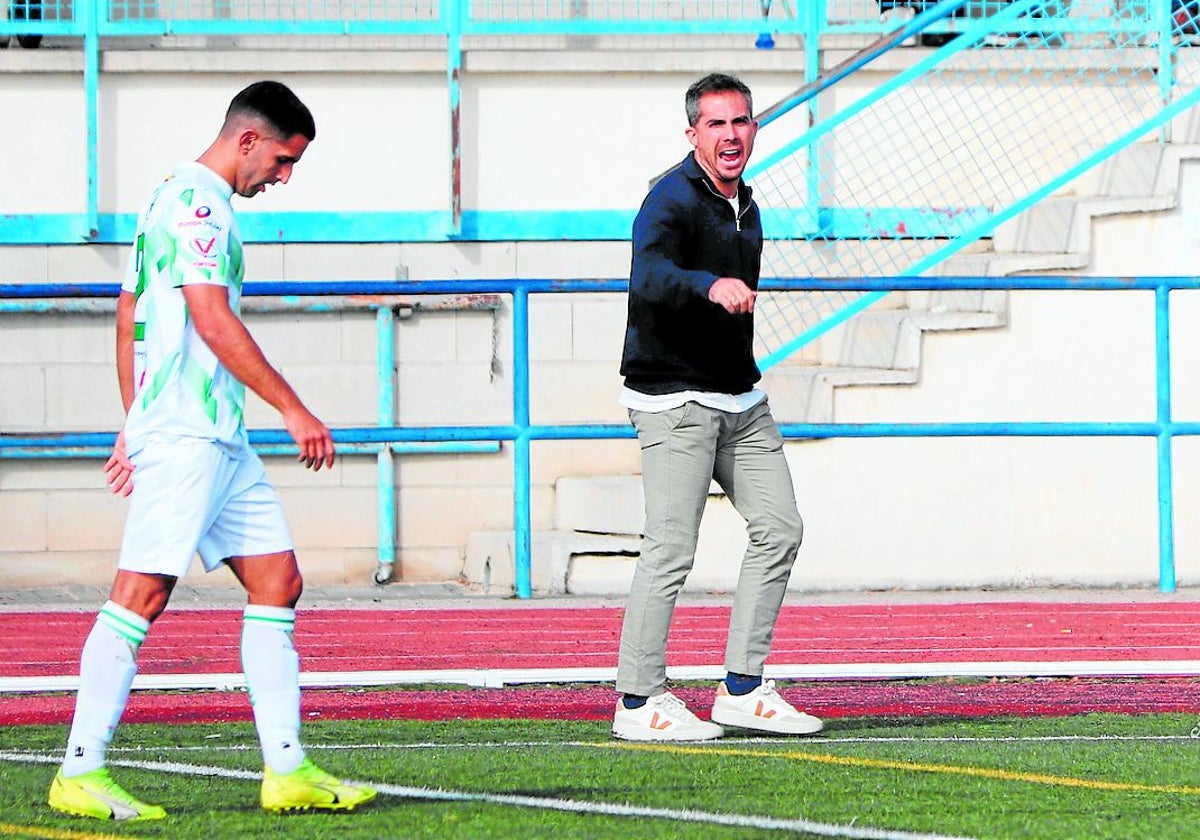 Adrián Sotelo, durante un partido del Parla.