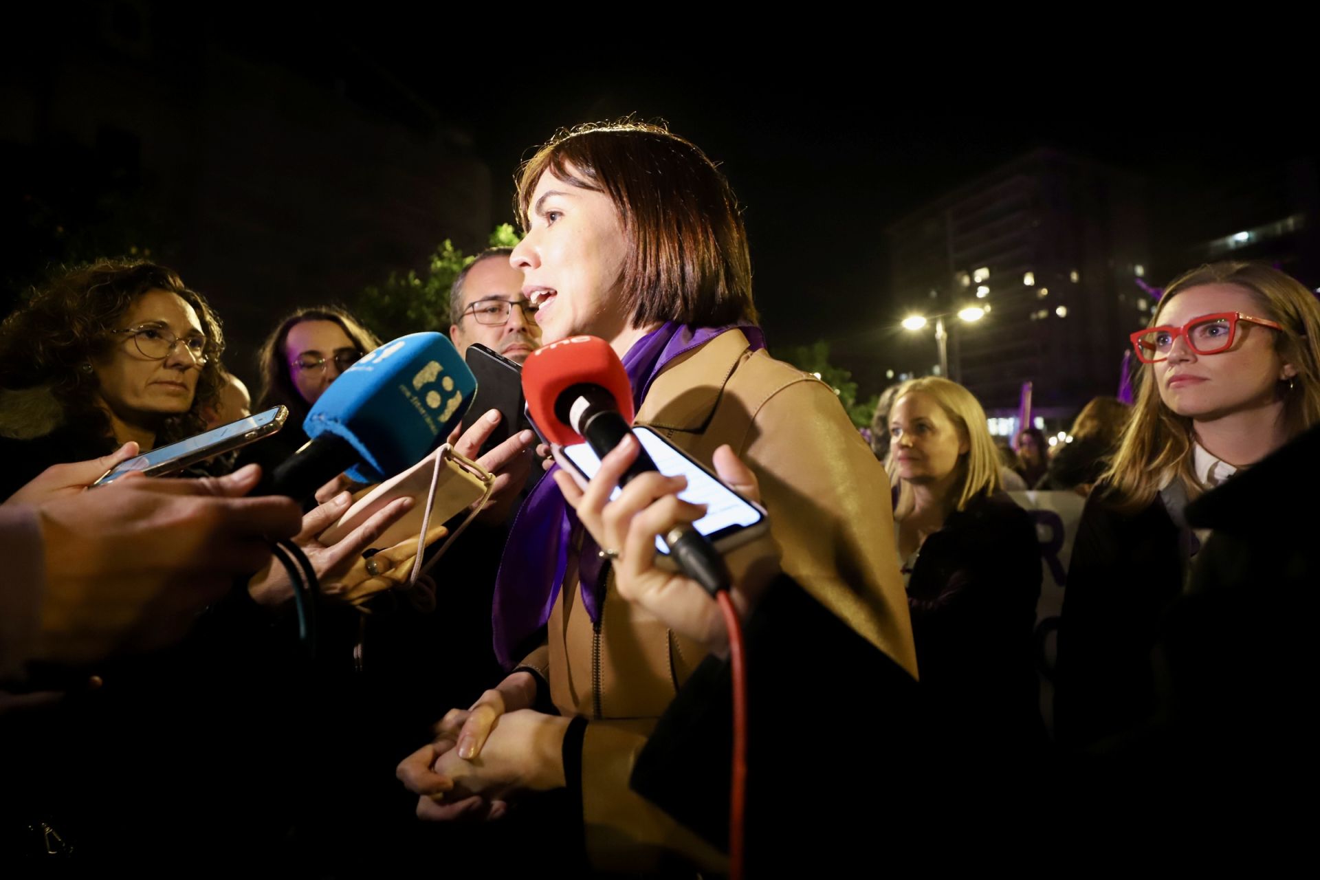 Las imágenes de la manifestación por el 25-N en Valencia