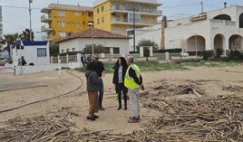 Visita a la playa de Tavernes.