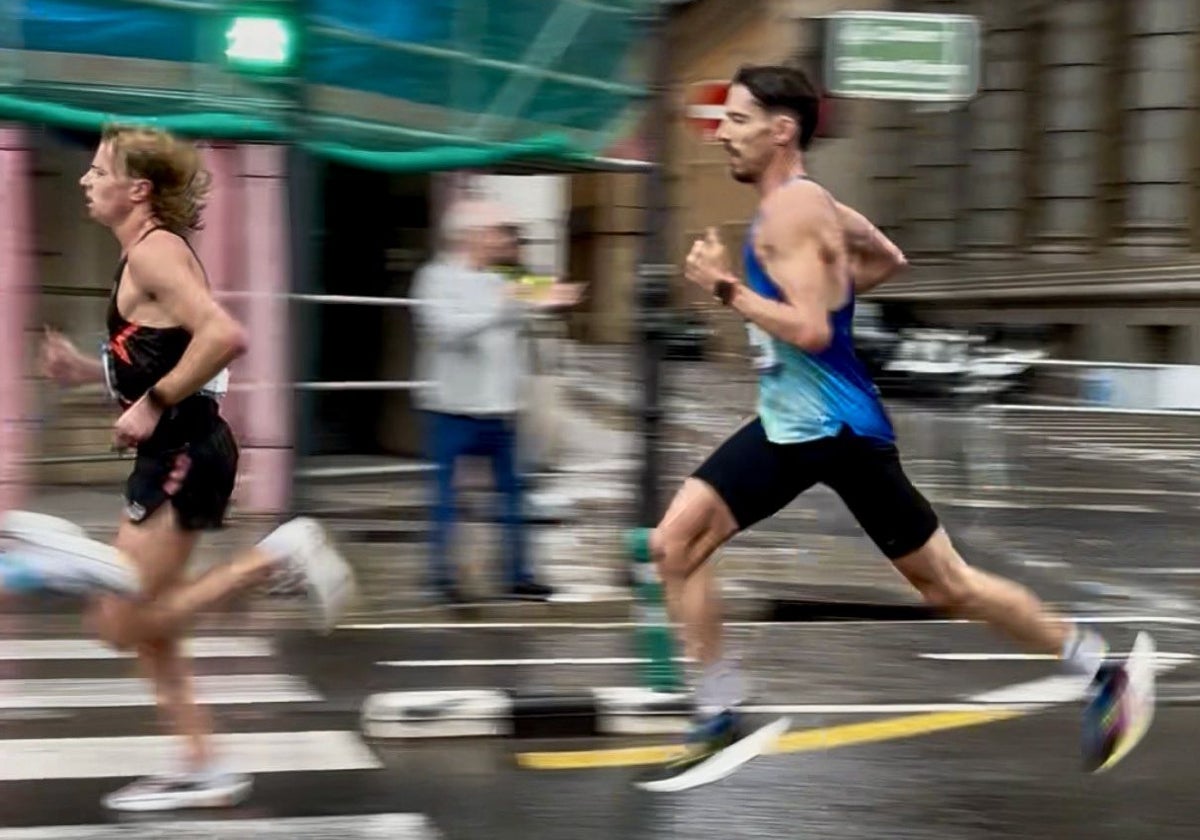 Andreu Blanes, durante una carrera.