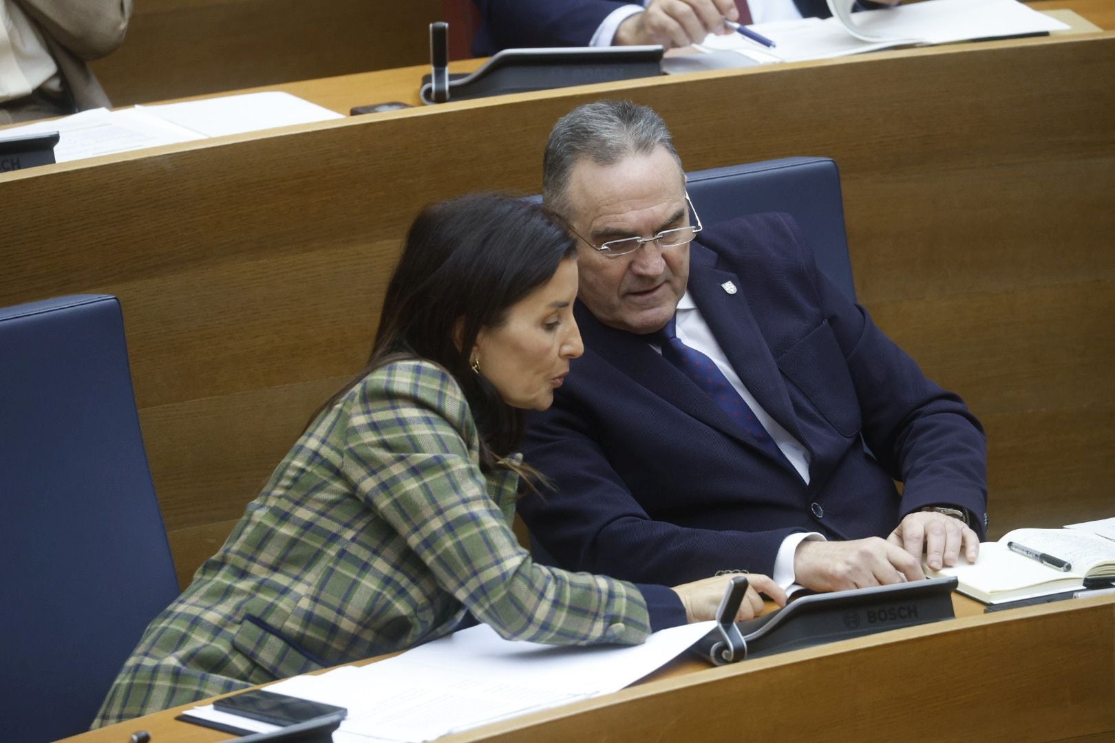 FOTOS | Sesión de control a Mazón en Les Corts