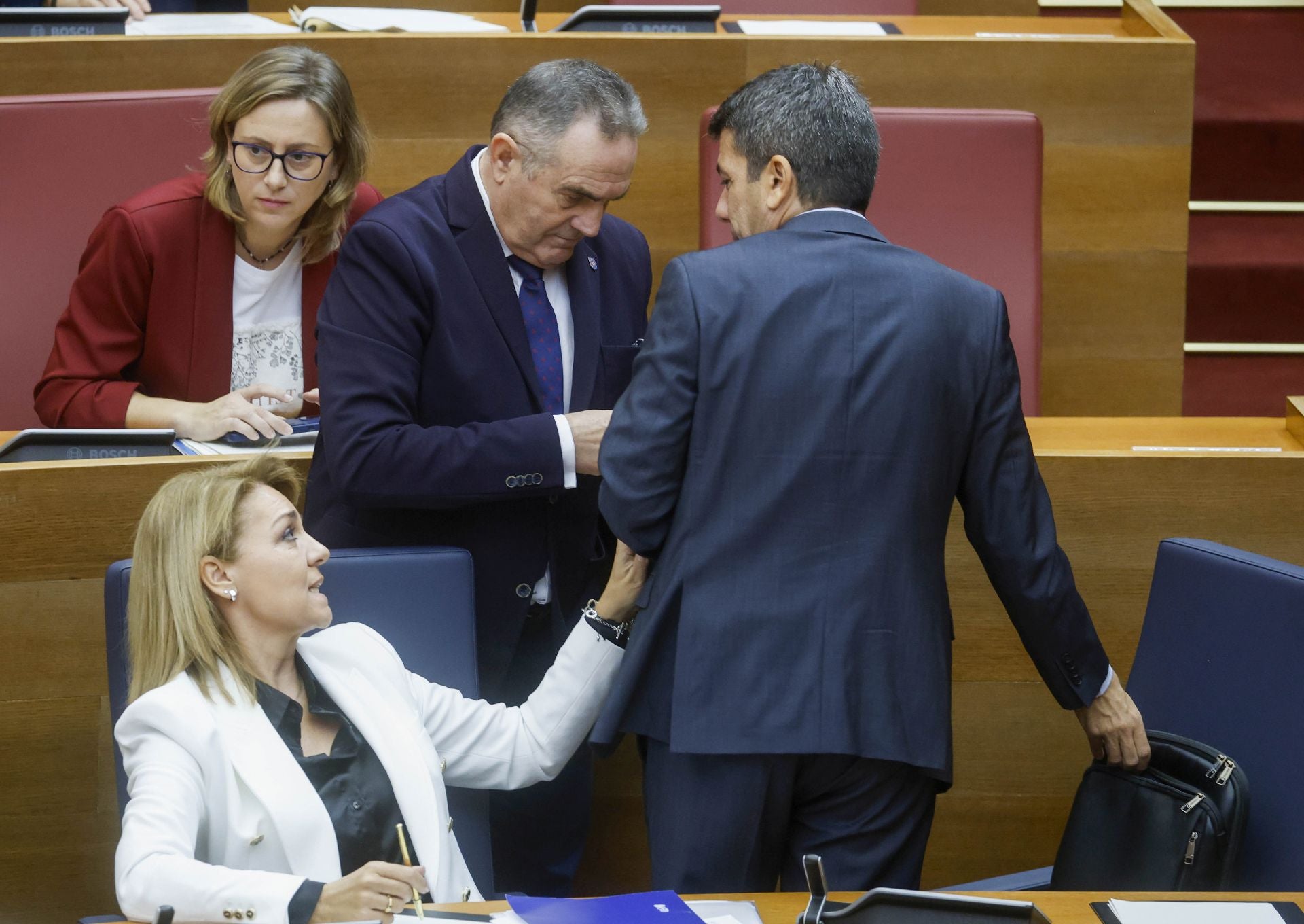 FOTOS | Sesión de control a Mazón en Les Corts