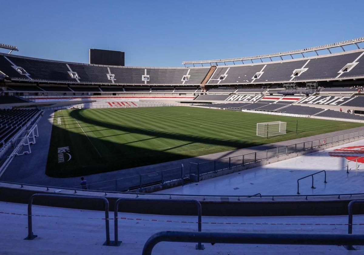 El estadio Monumental de Buenos Aires acoge la final de la Copa Libertadores.