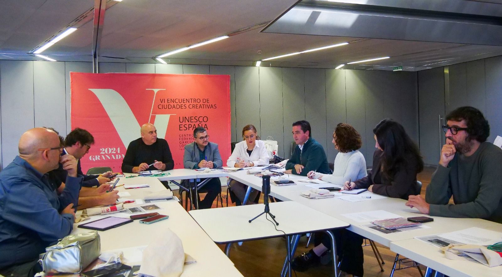 La reunión de los representantes de las Ciudades Creativas españolas, con presencia de Dénia.