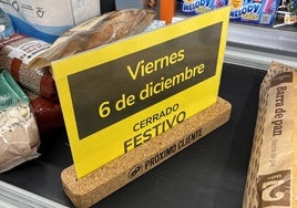 Horario de Consum para el festivo 6 de diciembre en Valencia.