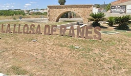 Entrada al casco urbano de la Llosa de Ranes.