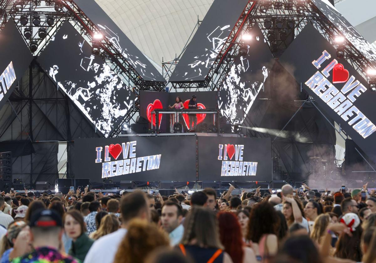 Escenario del pasado festival 'I Love Reggaeton' en Valencia.