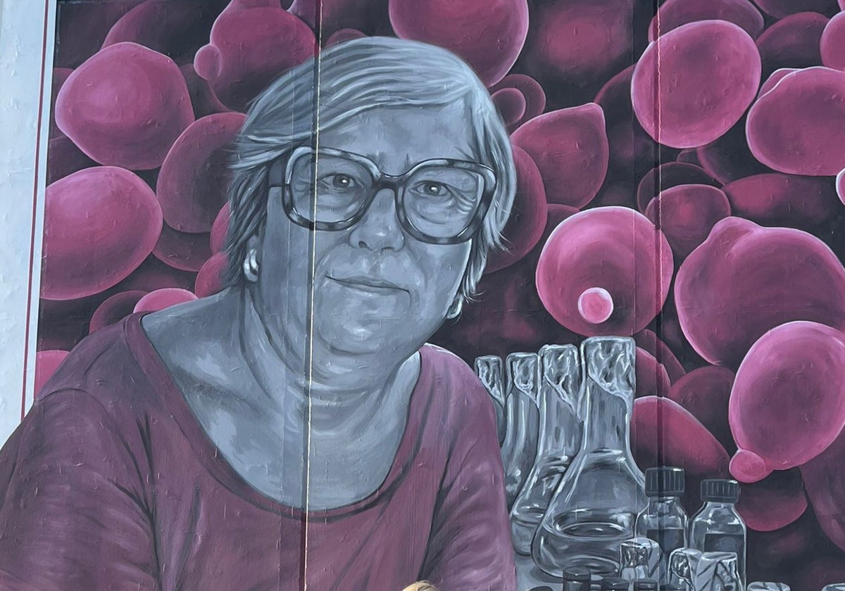 Mural de la investigadora Emilia Matallana.