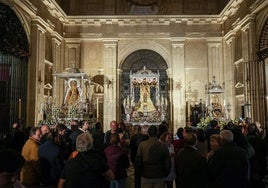 Imágenes de Setefilla, Valme y Consolación, preparadas para la Procesión Magna de Sevilla 2024.