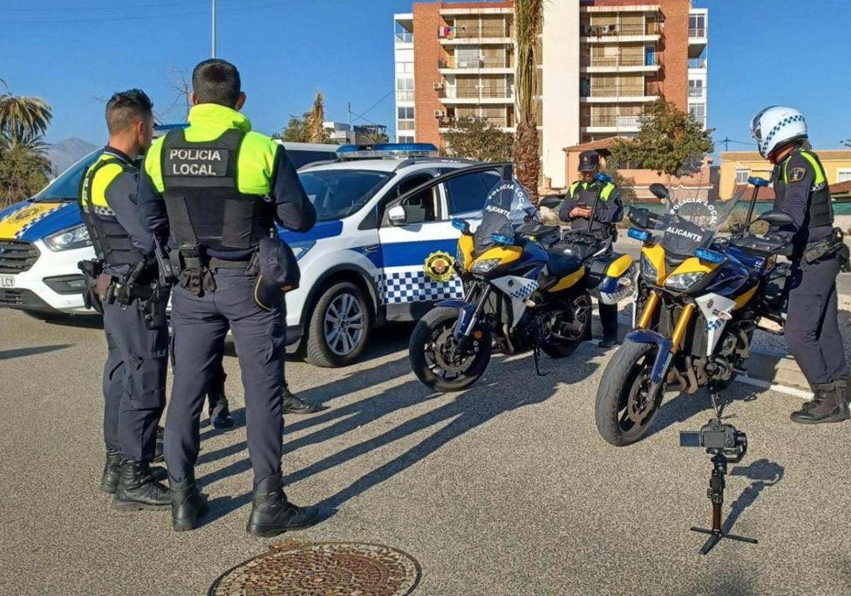 Policía Local de Alicante en una imagen de archivo.