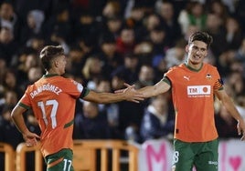 Pepelu y Dani Gómez, en el encuentro de primera ronda.