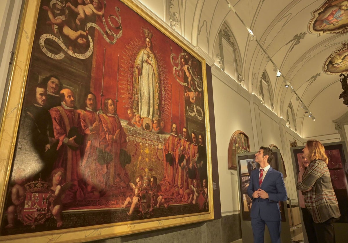 'La Inmaculada Concepción y los Jurados de la ciudad de Valencia' se exhibe en el Museo Histórico Municipal tras su excepcional restauración.