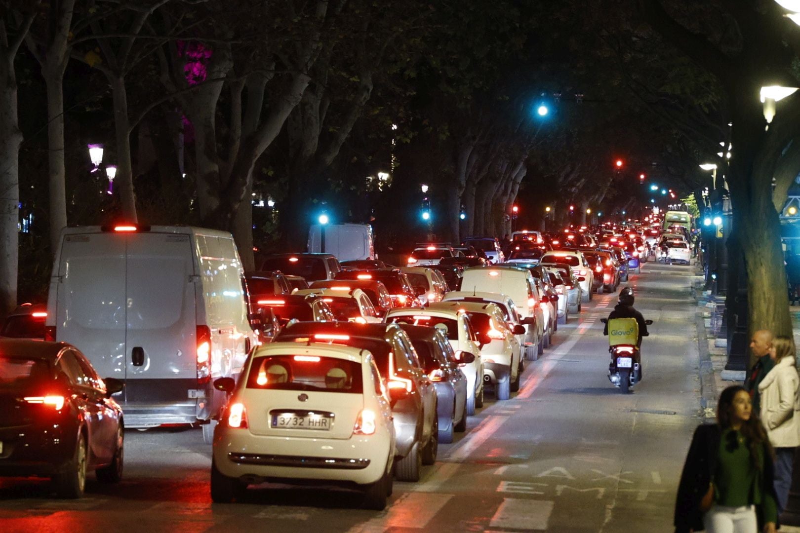 Colapso en el centro de Valencia en pleno fin de semana