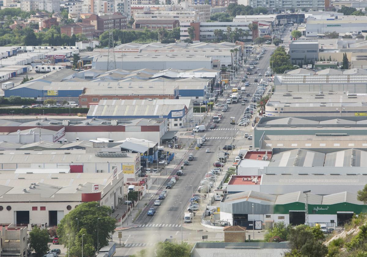 Área industrial de Gandia.