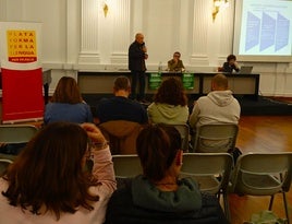 Acto organizado por Xàtiva Unida de la Plataforma per la llengua.