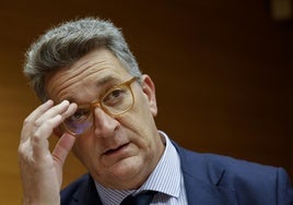 El conseller Martínez Mus, durante una comparecencia.