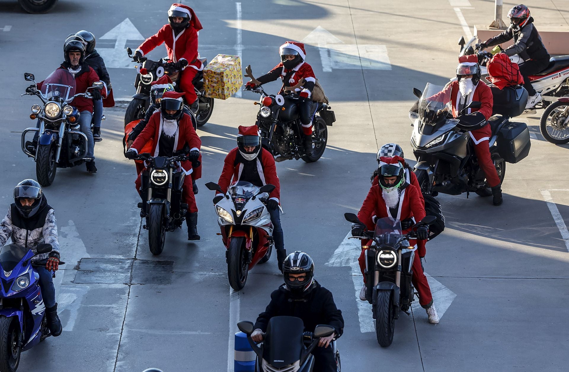 Fotos de la cabalgata motera en Valencia