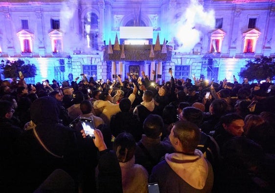 Nochevieja en Valencia del año pasado.