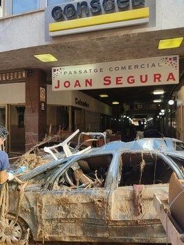 Estado de los comercios tras la dana.