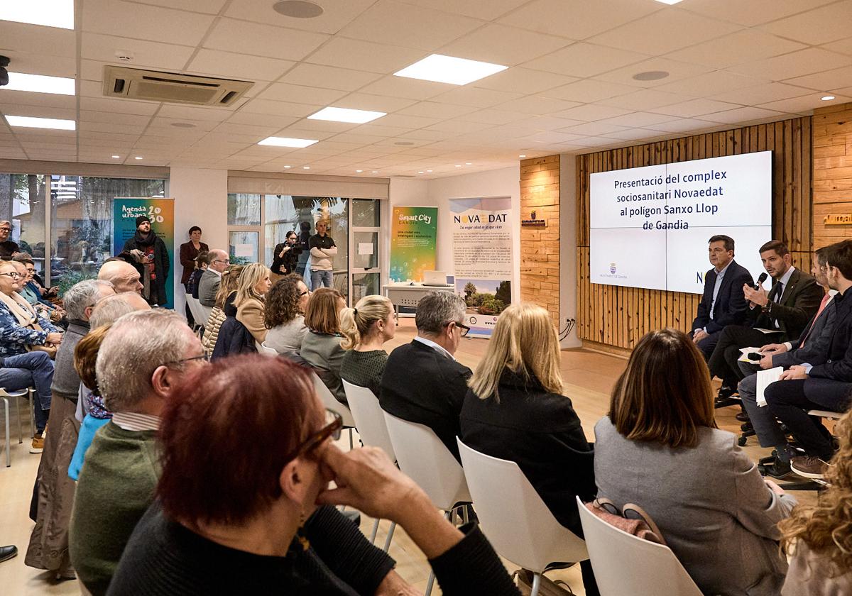 Presentación del complejo sociosanitario en Gandia.