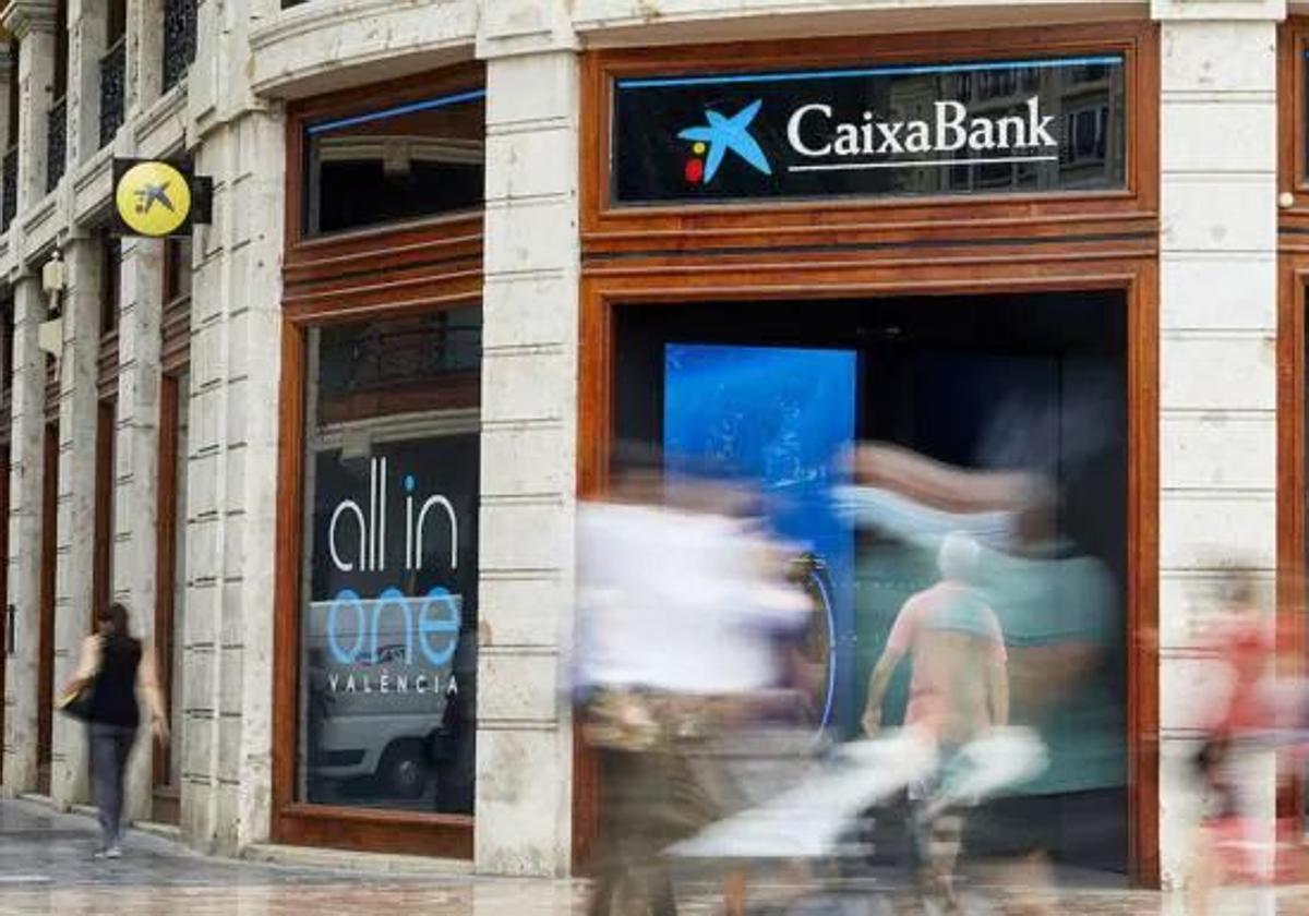 Oficina de Caixabank en Valencia.