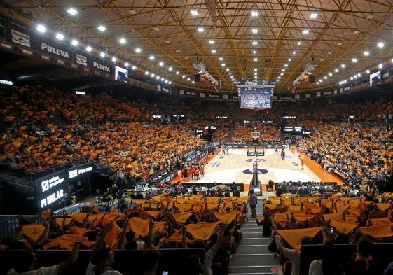 La Fonteta, durante la final de la Liga Femenina de la pasada temporada entre el Valencia Basket y el Perfumerías Avenida de Salamanca.