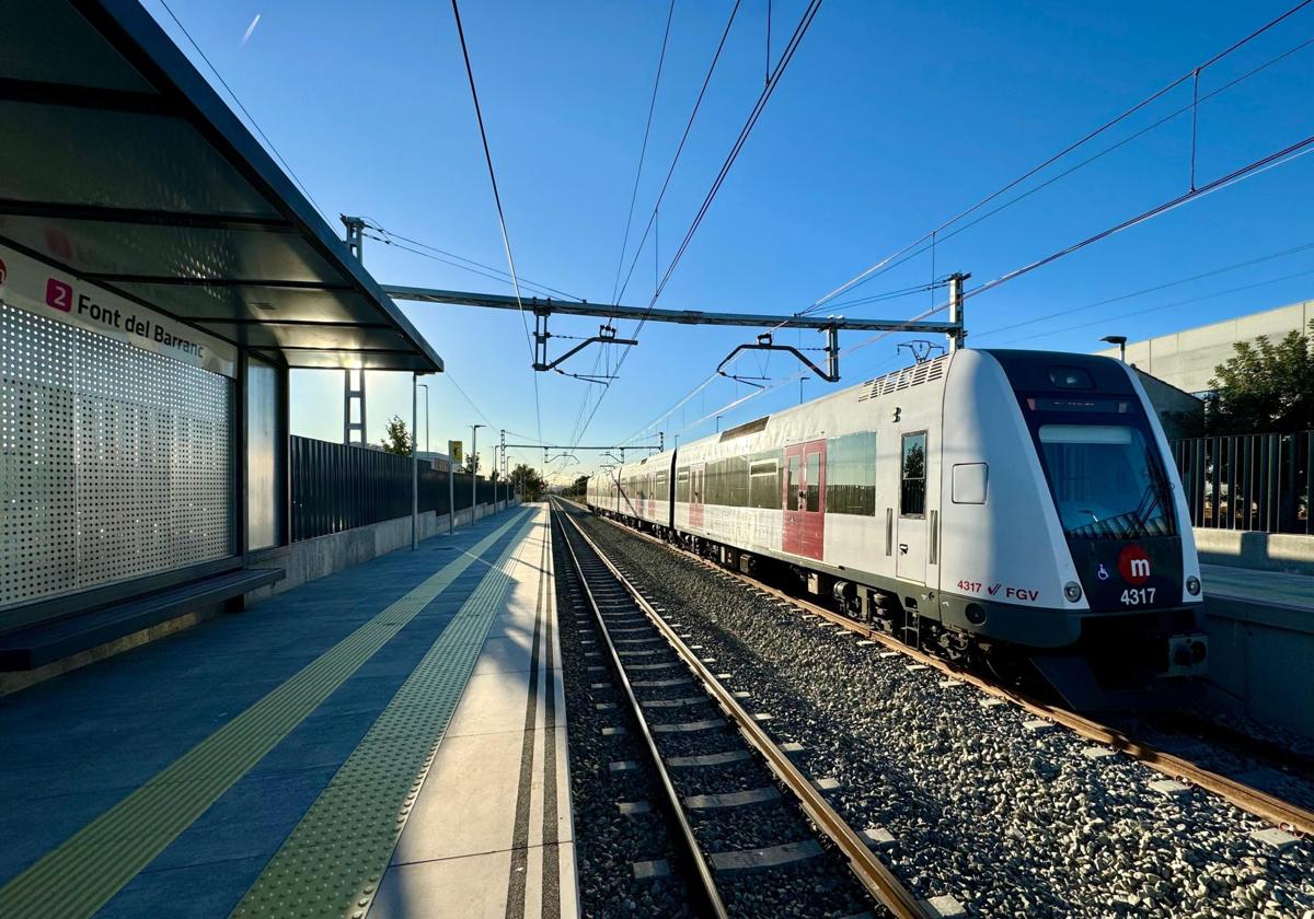 Un tren de Metrovalencia en una imagen de archivo.